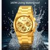 SKMEI Luxury Men Watch Waterproof Luminous Chronograph Date Stainless Steel Watch for Men Quartz Military Men's Watches