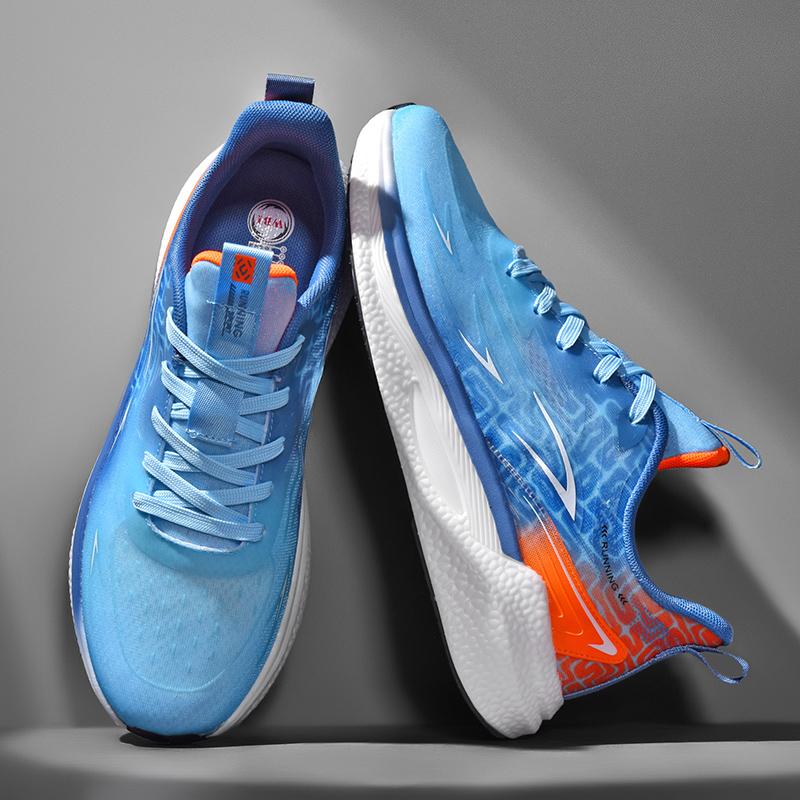 Men Running Shoes Mesh Breathable Outdoor Sports Flat Casual Comfortable Tennis Shoes Lace-up Trendy Sneakers for Man