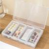 Storage Box with 4 Small Storage Boxes, Transparent Storage Box - with Detachable Compartments, Can Store Sewing Supplies