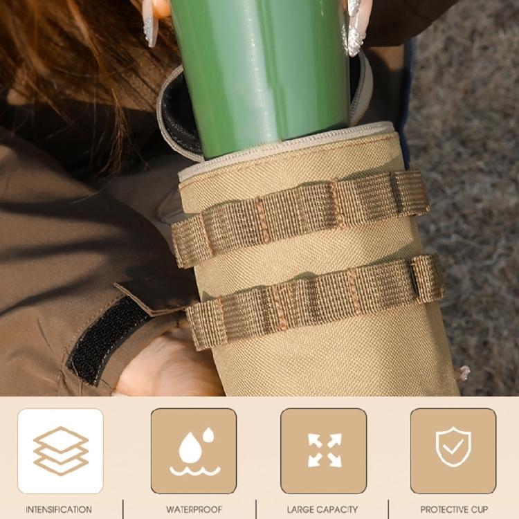 Tactically Water Bottle Pouches Bag with Hanging Hole Sundries Storage Bag Water Bottle Heat Insulation Protect Cover