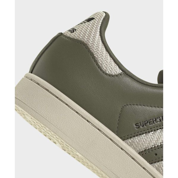 adidas Superstar 2 Dunkles Khaki Unisex-Sneakers Grün Mittel-Dunkel-Khaki Bliss JQ3181