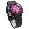 Casio LA-20WH-4A Digital Watch for Women and Girls, Black and Pink, International Model [Parallel Import]