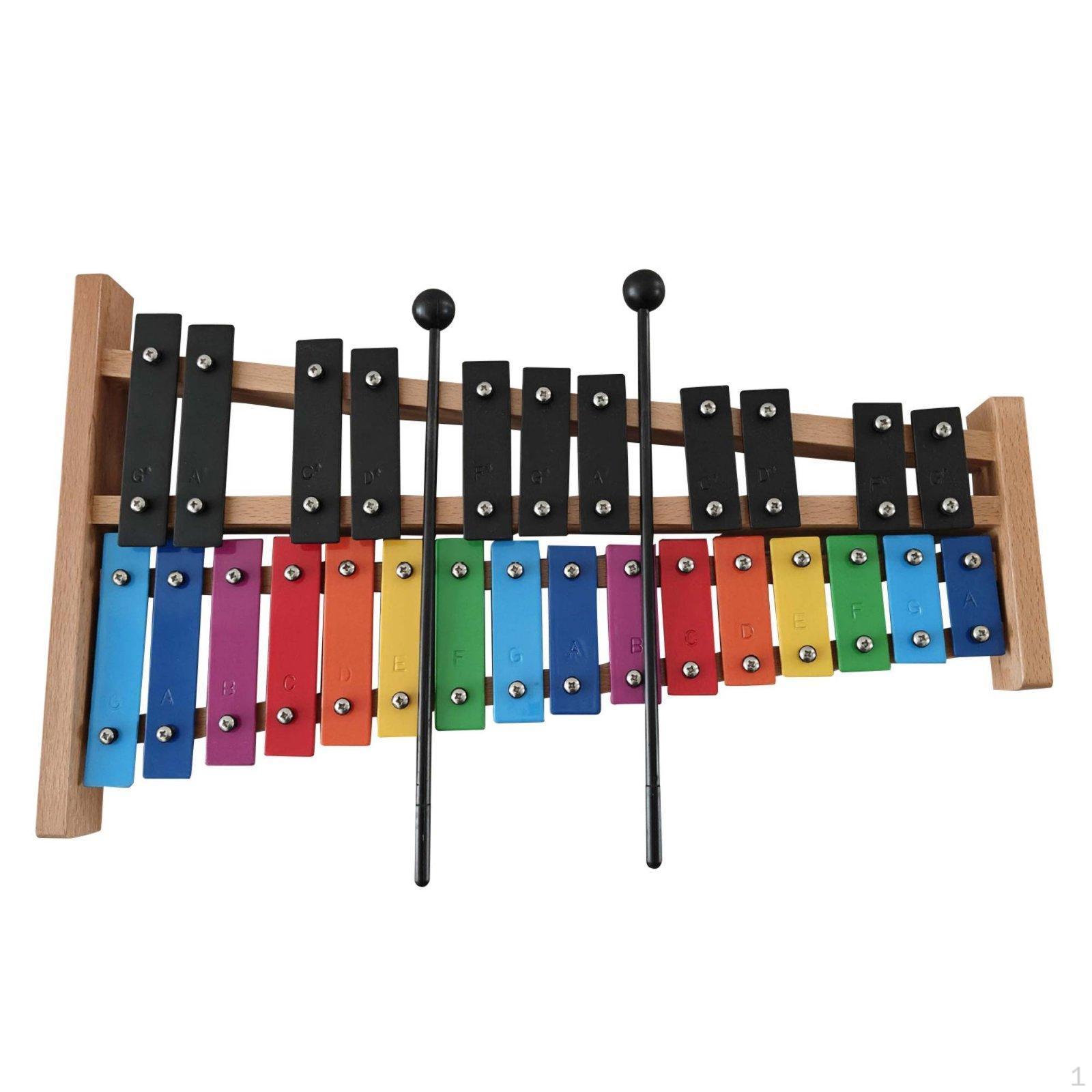 27 Note Glockenspiel Christmas Gift Wooden Frame Matte Finish Keys Chromatic Xylophone