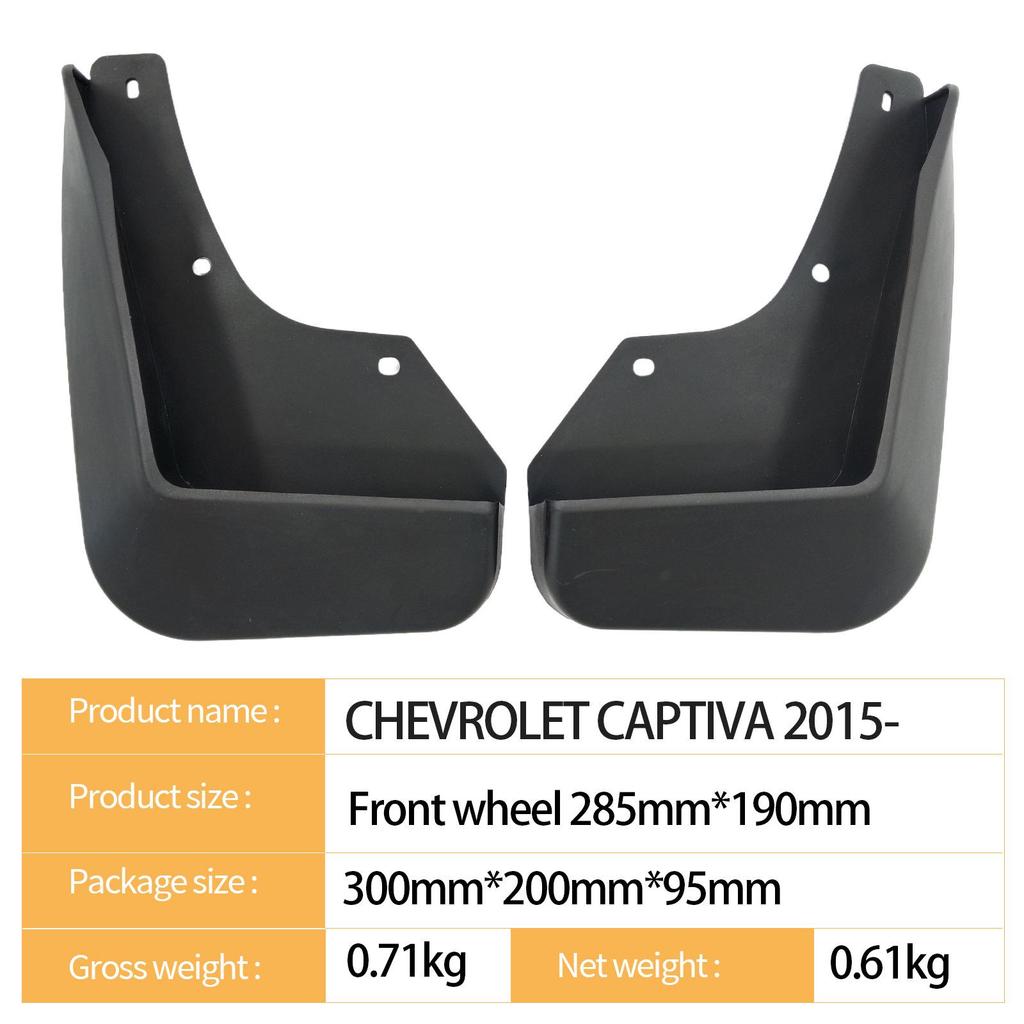 Chevrolet Captiva 2015 Front Mud Flaps for Tires