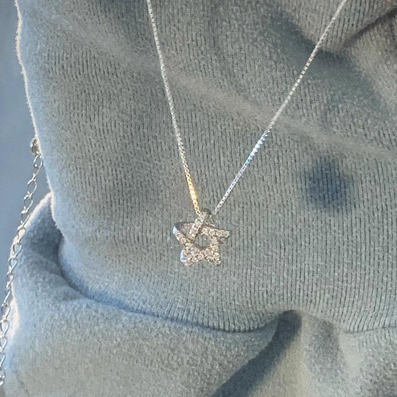 Star necklace Fashionable zircon necklace for women exquisite jewelry gift