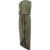 Robe bandeau - URBAN CLASSICS - Viscose - Olive - Femme - Asymétrique