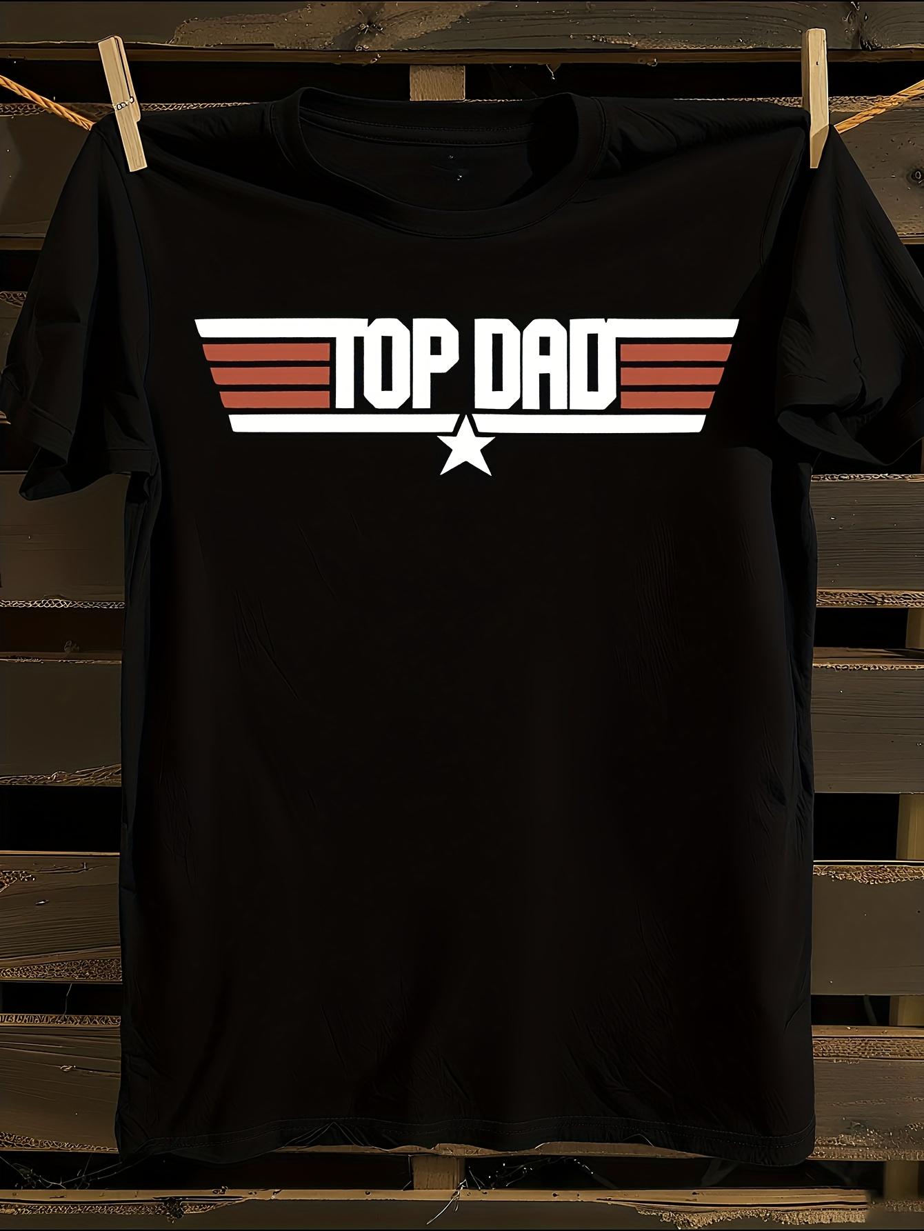 Black Top Dad Graphic T-shirt L