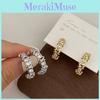 Zirconia Highquality Stunning Earrings With Dazzling Full Diamond Design For Elegant Style Womens