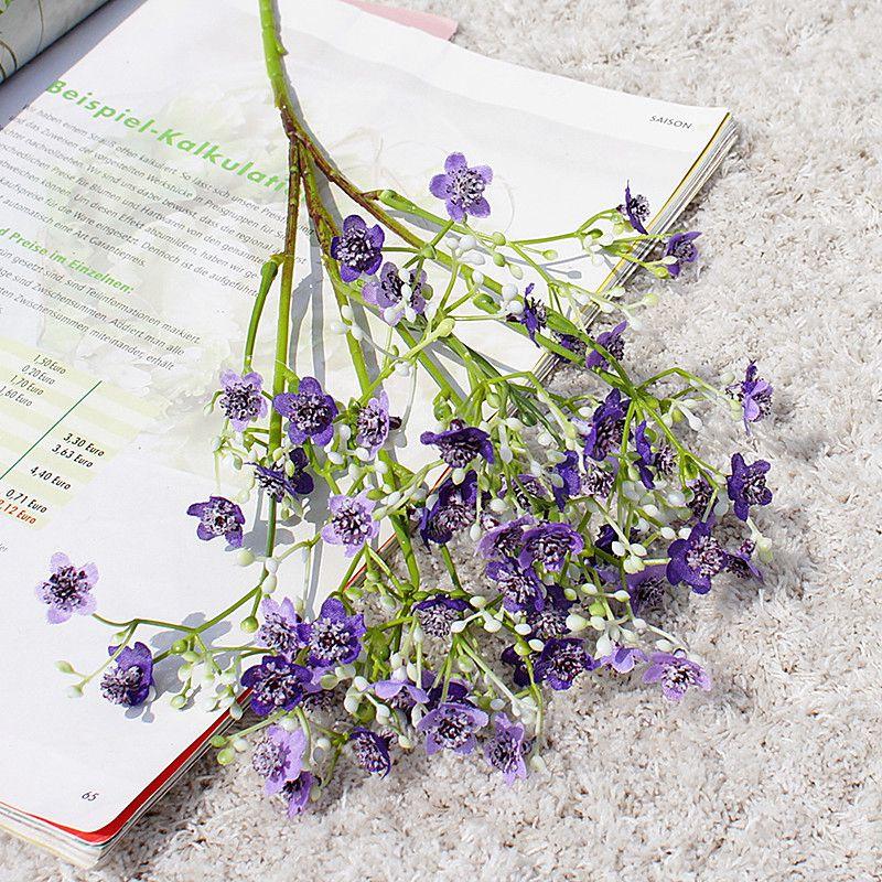 Artificial Flower Babysbreath Festive Party Wedding Bride Bouquets Outdoor Garden Ornaments Home Table Center Handmade Box Decor