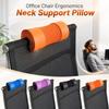 Ergonomics Office Chair Headrest Comfortable Resilient Sponge Chair Neck Support Pillow Solid Color Multipurpose Backrest Pillow