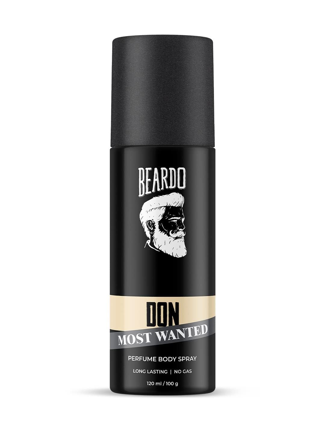 Beardo DON MOST WANTED Perfume Body Spray for Men, 120ml | No Gas Deo Body Spray For Men | Deodorant | Aqua, Citrus Musk Notes | Mens Perfume Long