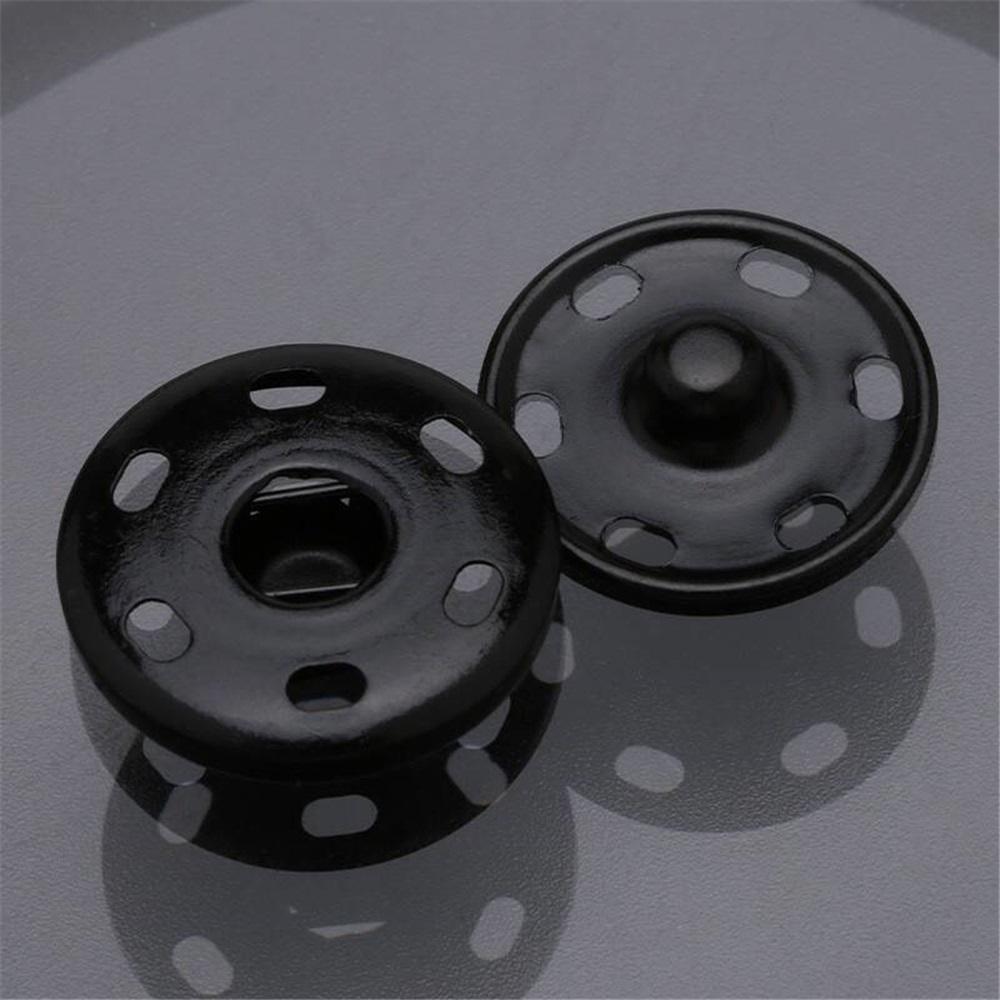 

12 комплектов больших пришивных кнопок 25 мм - Металлические пришивные кнопки для одежды и DIY-крафт-проектов 12 set серебряный