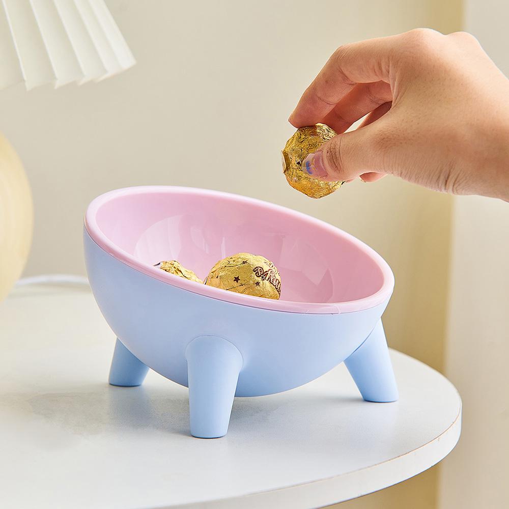 Süßigkeiten Snack Aufbewahrungsschale Teller Modernes Wohnzimmer Veranda Desktop Dekoration Verschiedenes Aufbewahrung Plastik Geschirr Tabletts Kreatives Geschenk