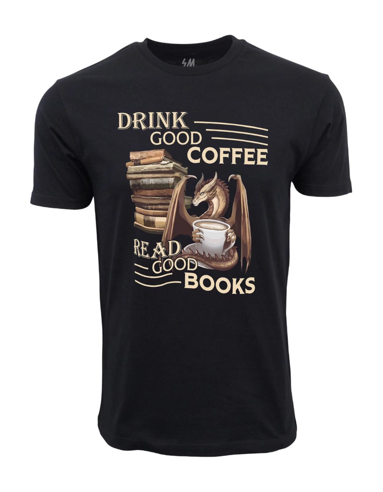 Unisex Adult Casual Graphic Drink Good Coffee Read Good Books Graph... XXXXL фото