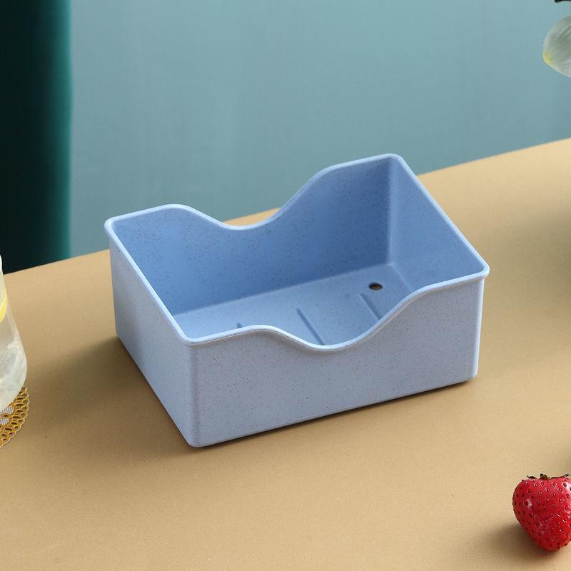 Japanese Style Plastic Bone Dish Set with Base and Storage Box