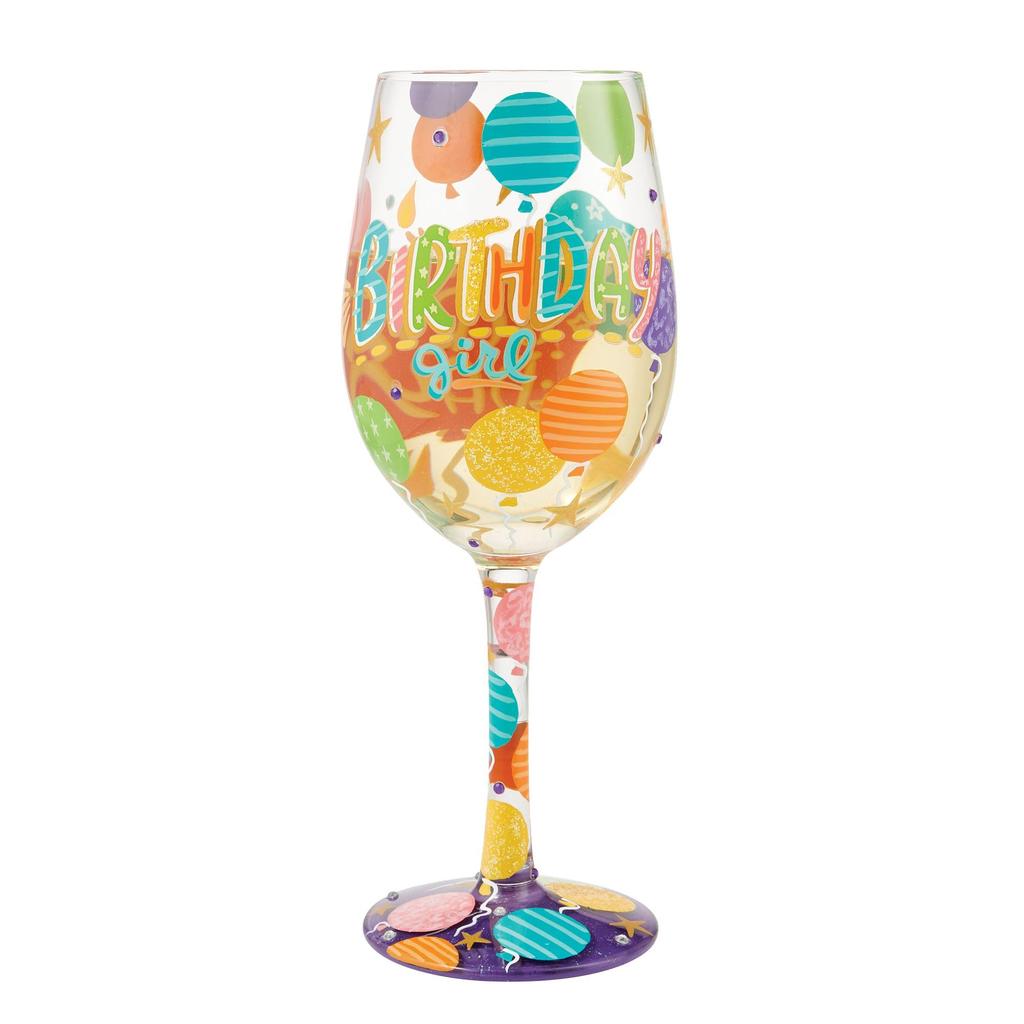 Enesco Lolita Wine Glass Birthday Girl 6013092