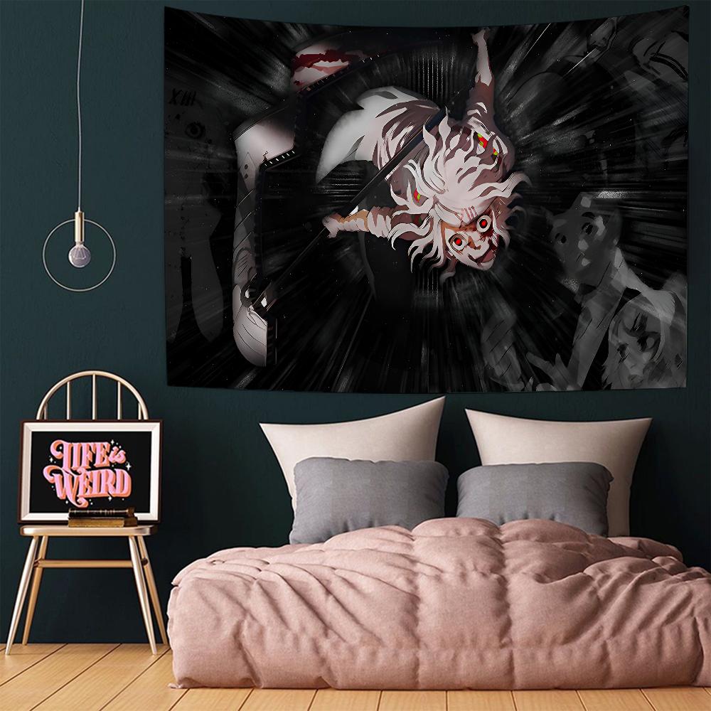 Tokyo Ghoul Juuzou Suzuya Anime Printed Large Wall Tapestry Art Decor for Study Room Home Dorm Dark Style Room Decor Blanket