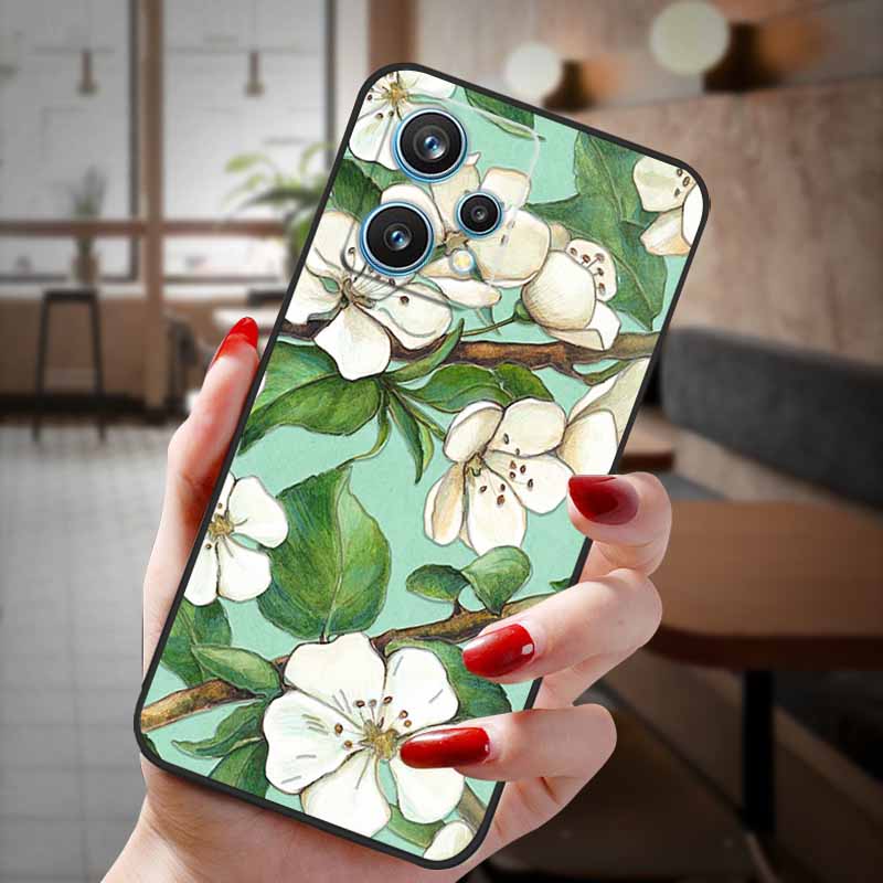 For Realme 9 Pro 5G 2022 Case Cartoon 3D Emboss Flower Relief Phone Cases For realme 9 Pro Plus 5G Silicon Cover Realme9 9pro+