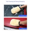 Double-Sided Plush Car Wash Gloves Wiping Car Imitation Wool Gloves Soft Thickened Car Cleaning Tools Portable Cleaning Supplies