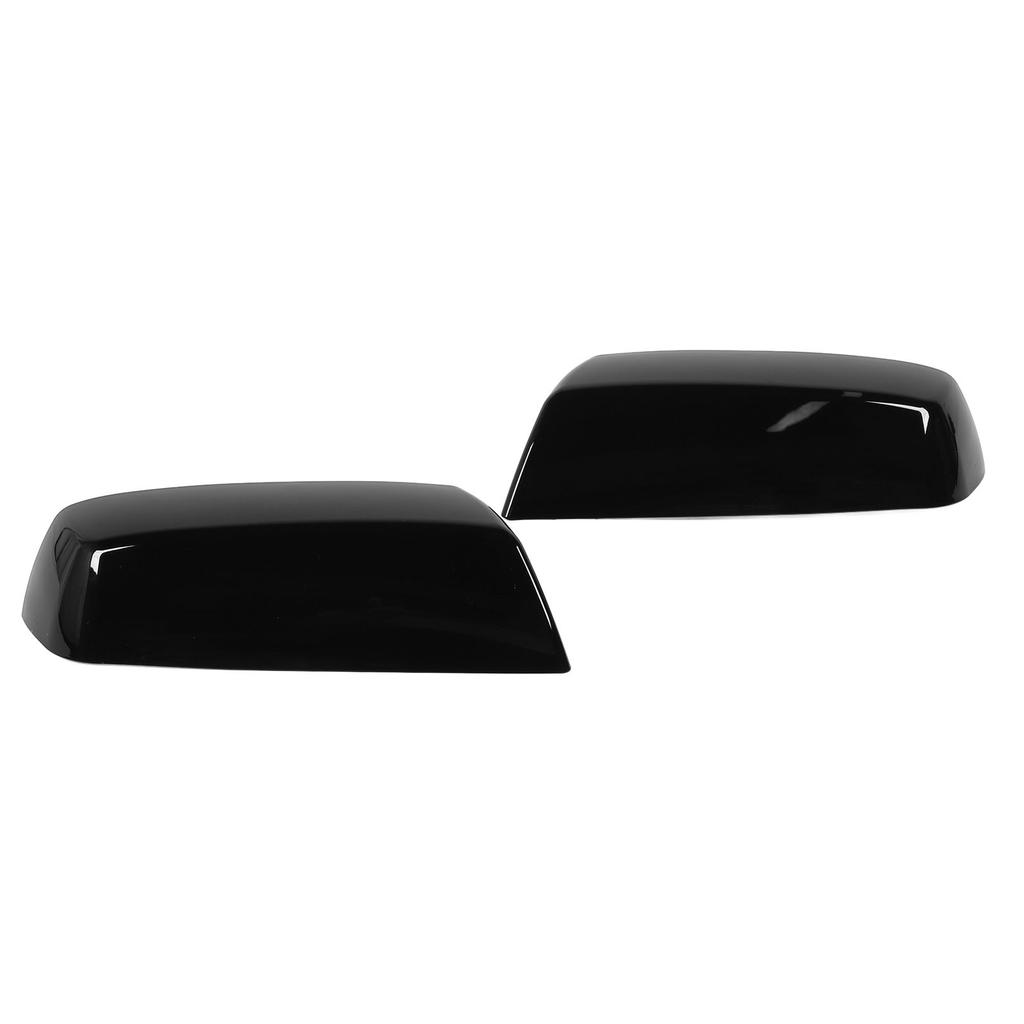 Pair of Rearview Side Mirror Cap Protective Easy Installation 22919758 for 2500 HD 3500 HD 2015 To 2019 Glossy Black