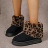 Winter Chunky Platform Ankle Boots for Women Warm Snow Boots Non-Slip Faux Fur Lined Short Booties Shoes Women's Comfort Faux Suede Walking Mini Boots
