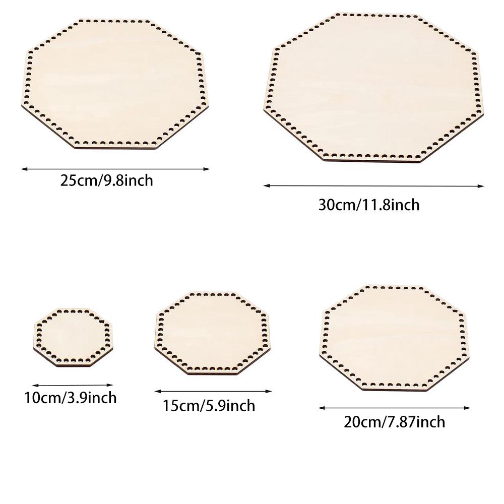 Hand-Woven Natural Wooden Basket Base for DIY Bags