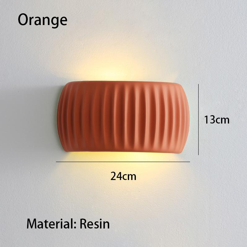 French European Wall Lamp Resin Bedroom Bedside Lamp Corridor Lamp Balcony Living Room Dining Room Simple Modern Wall Lamp