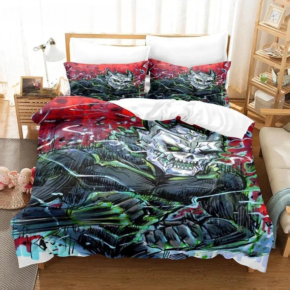 Kaiju No 8 Bedding Set Single Twin Full Queen King Size Bed Set Aldult Boys Bedroom Duvet cover Sets 3D Print Anime