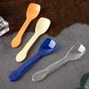 Transparent Disposable Dessert Spoon for Ice Cream, Mousse, Yogurt, Pudding, and Popsicles