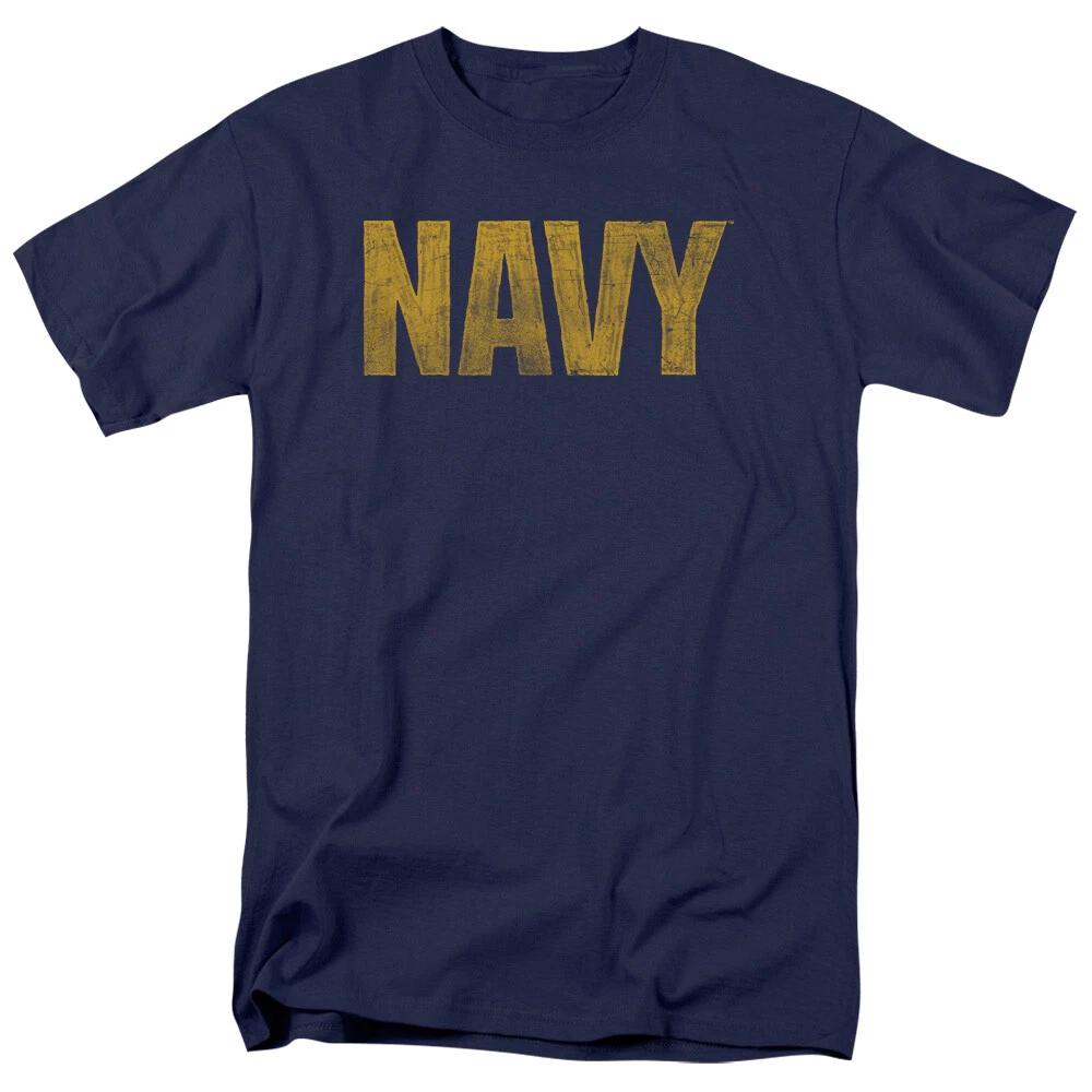 U.S. Navy Distressed Logo Men’s T-Shirt S-5XL Officially Licensed Military Tee L