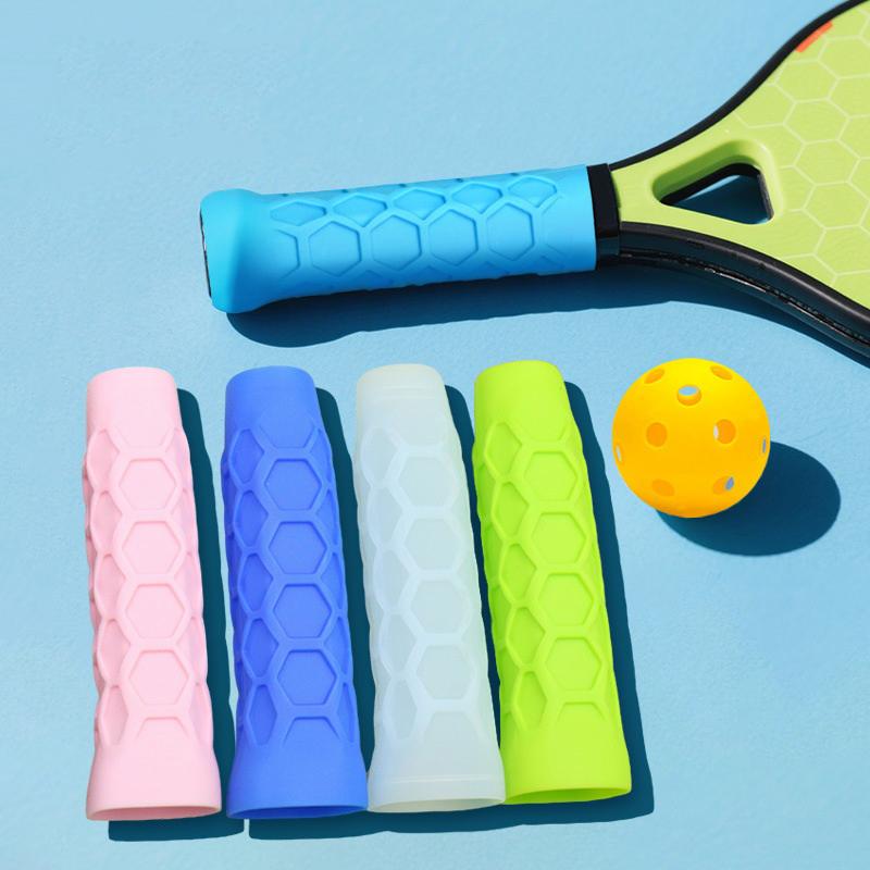 Återanvändbar Silikon Racketgreppshylsa För Tennisracketar, Stötdämpande Hylsa, Och Halkfri Silikongrepp.
