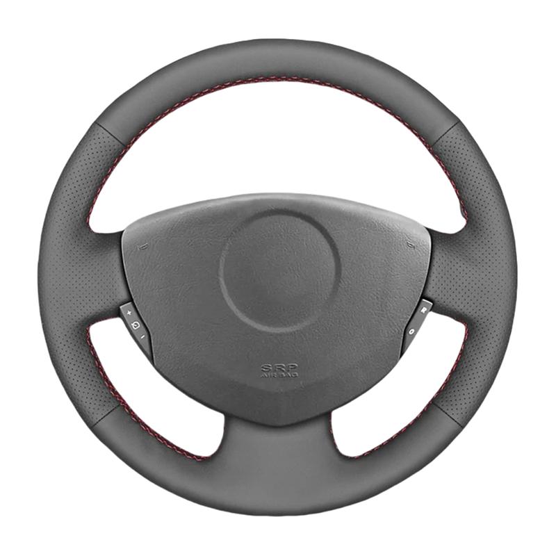 Ized DIY Car Steering Wheel Cover For Renault Clio 2 Twingo 2 Dacia Sandero 2001-2014 Steering Wrap Microfiber Leather