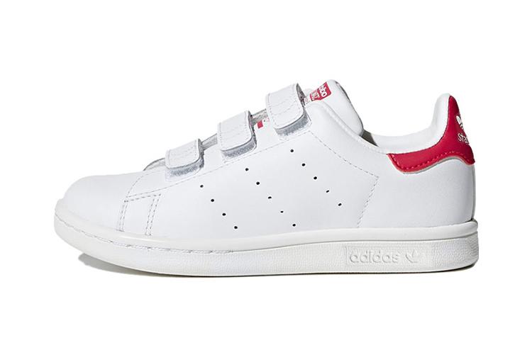 

Adidas Originals CF C Leather Vintage Low top Skateboard Shoes White Red Children Aged 3 7 Years Old B32706 33