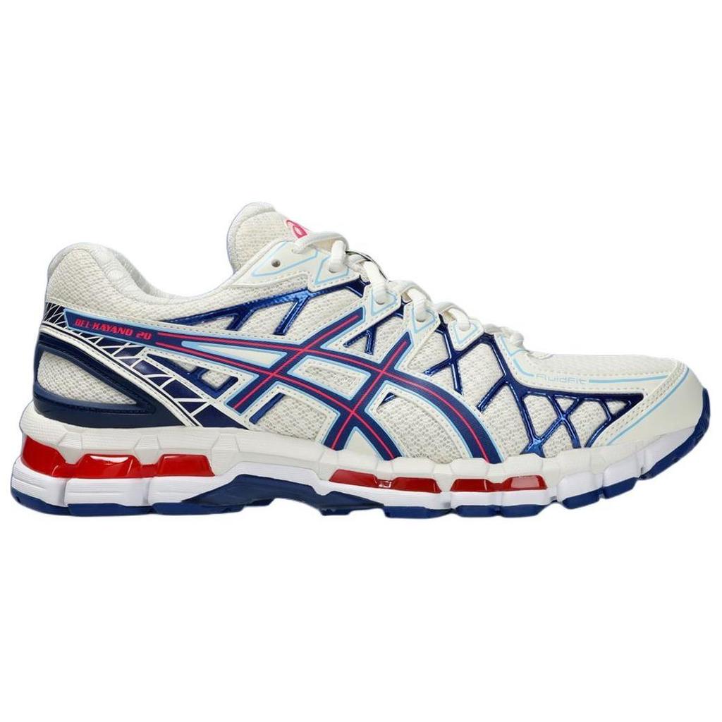 Asics Gel Kayano 20 Cream Blue Red Sneakers 1203A388-101