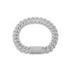 Fashion Hip Hop Real Gold Plated Jewelry 12mm Wide Bling Iced Out 5A Zircon Cuban Link Bracelet for Women and Men