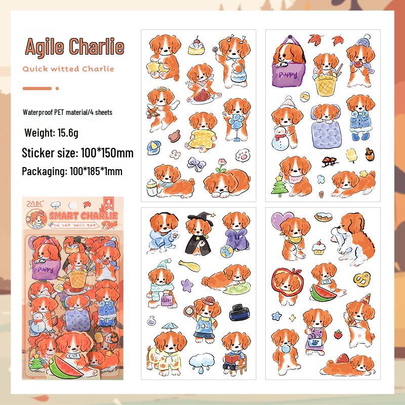 Exclusive Cute Dog Cartoon Stickers for DIY Children s Journals