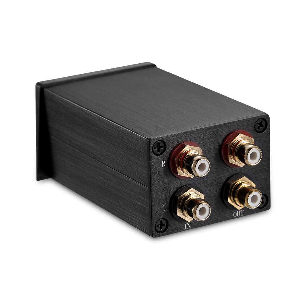 Douk Audio Passive Preamplifier Volume Controller HiFi Preamplifier High-Precision (HiFi Version, Black)
