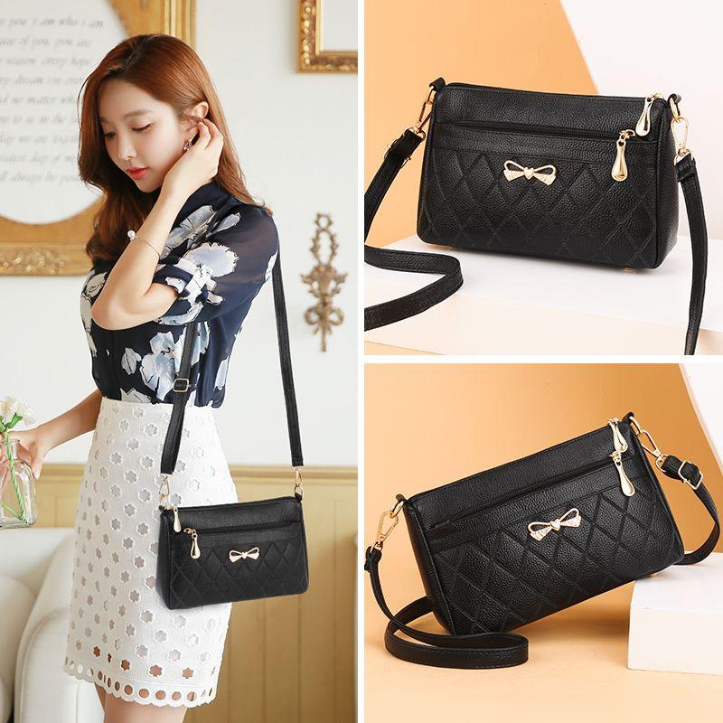 Damentaschen Mode Mittleres Alter Mutter Paket Mehrschichtige Große Kapazität Einzelne Umhängetasche Koreanische Version Der Umhängetasche Kleine Quadratische Tasche