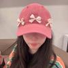 Baseball Hat Bowknot Baseball Hat Korean Style Sun Hat Versatile Ribbon Bow Baseball Cap  Men