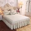 Luxury Princess Lace Bedspread Bed Skirt Sheets Thicken Quilted Fitted Bed Sheet Bedding Queen King Non-slip Mattress Cover for Queen