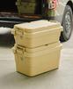 GORDON MILLER 50L Stackable Trunk Cargo Storage Box Organizer, Dark Gray, with Lid, Outdoor Seating, Large Capacity, 1664702