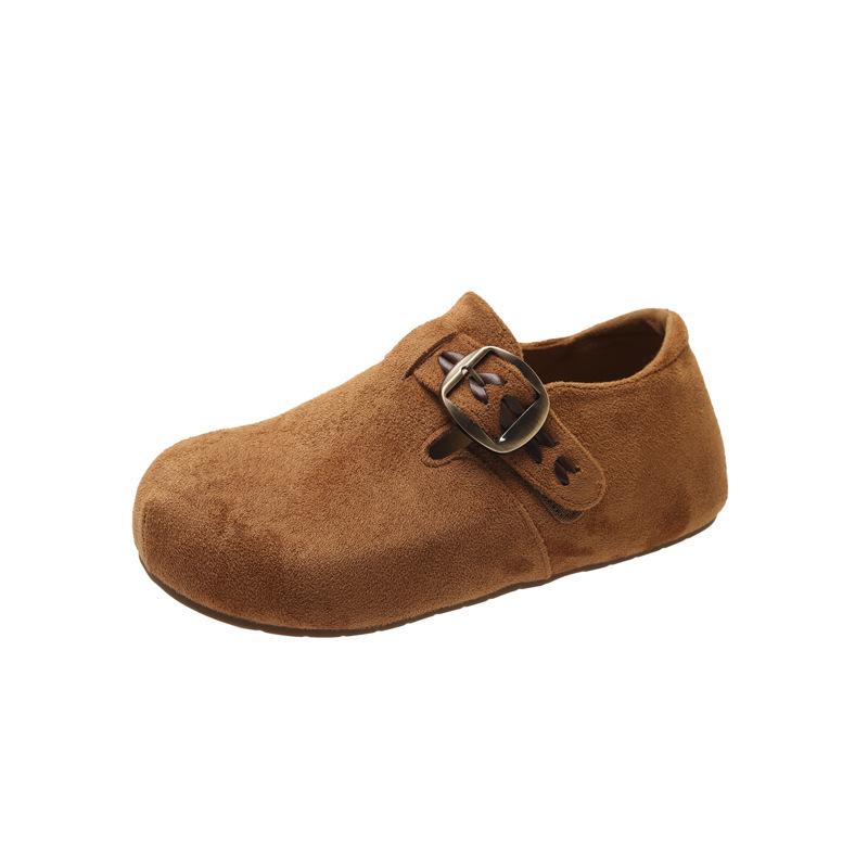 All-inclusive Boken Shoes Women's Inner Height Increase One Pedal Single Shoes Women's 2025 New Platform Shoes Women's Boken Shoes