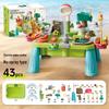 Kids' Interactive Water Play Table with Slide & Fishing Toys