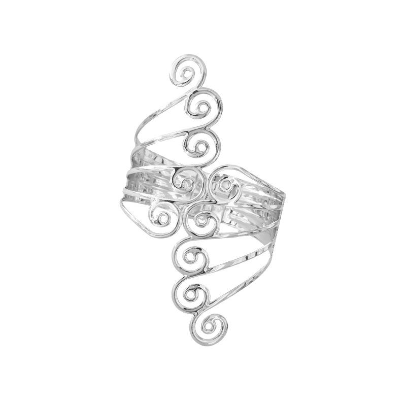 Spring Wings Metal Hollow Bangle - Creative Cross Design Jewelry Bracelet