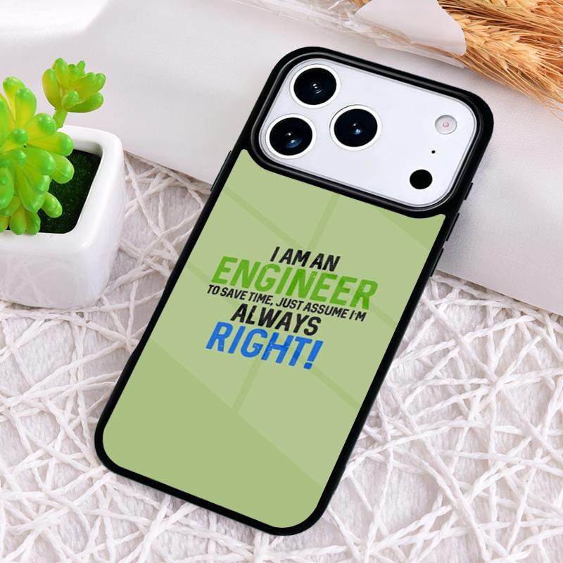 I M An Engineer I M Good At Maths Phone Case for iPhone 17 Air 16 15 11 12 14 13 Pro Max Shockproof Cover
