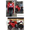 Children's Electric Motorcycle Dual Drive Children's Car with Remote Control Bluetooth Music LED Light Microphone Luminous Wheel