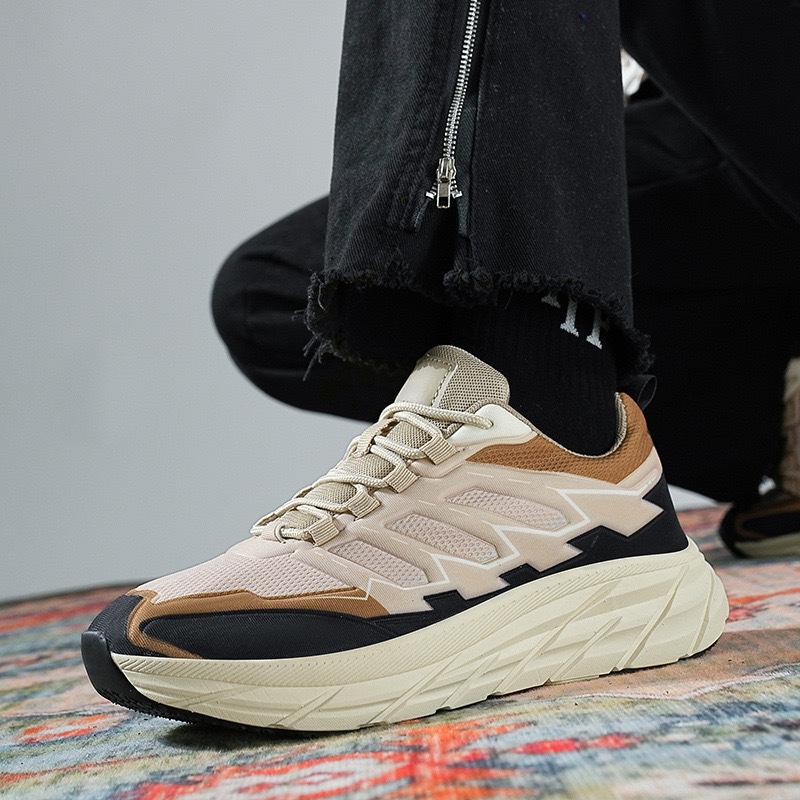 2024 New Spring and Autumn Men's Shoes Casual Versatile Foreign Trade Men's Shoes Internet Celebrity Heightening Air Cushion Running Shoes