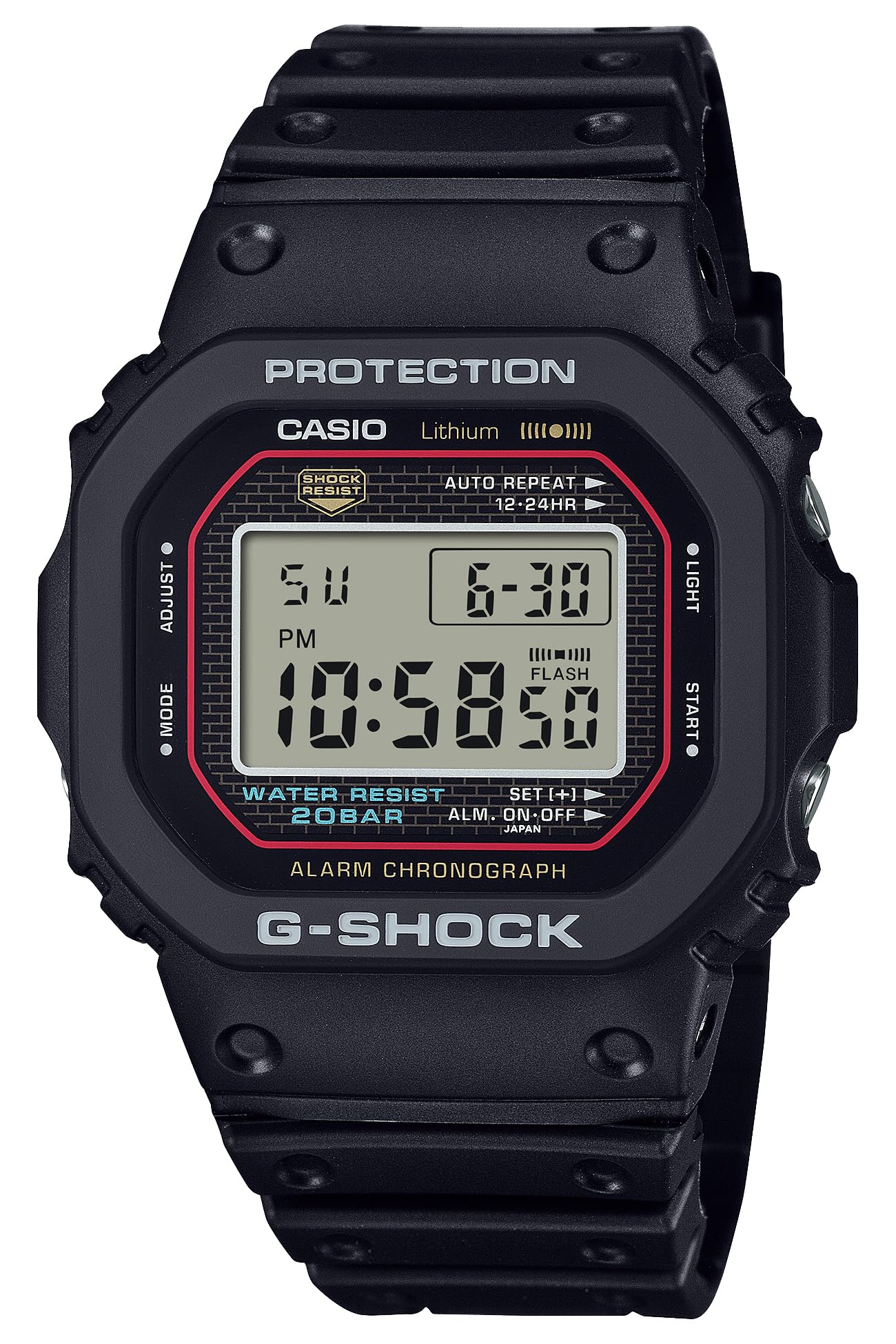 

[Casio] Годинник G-Shock [] Модель G-SHOCK першого покоління, передрукована пластиком із біомаси DW-5000R-1AJF Чоловічий чорний