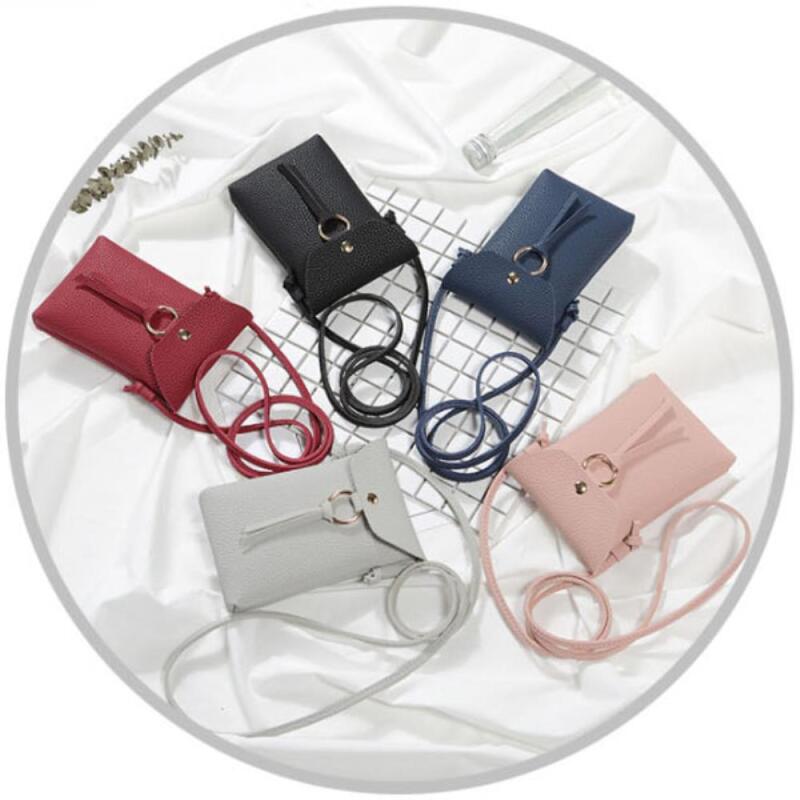 

Nurake Wallet Women s Leather Card Holder Casual Mini Red