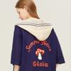 Benetton Benetton Mushroom Embroidery Hooded Knit Cardigan Bakca5531